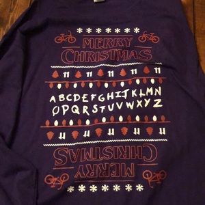Stranger Things ugly Christmas long sleeve t XL
